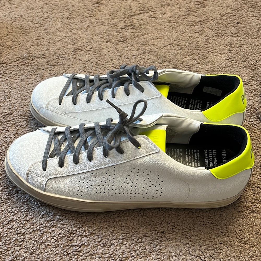 Men’s Low top John Recycled White Yellow.